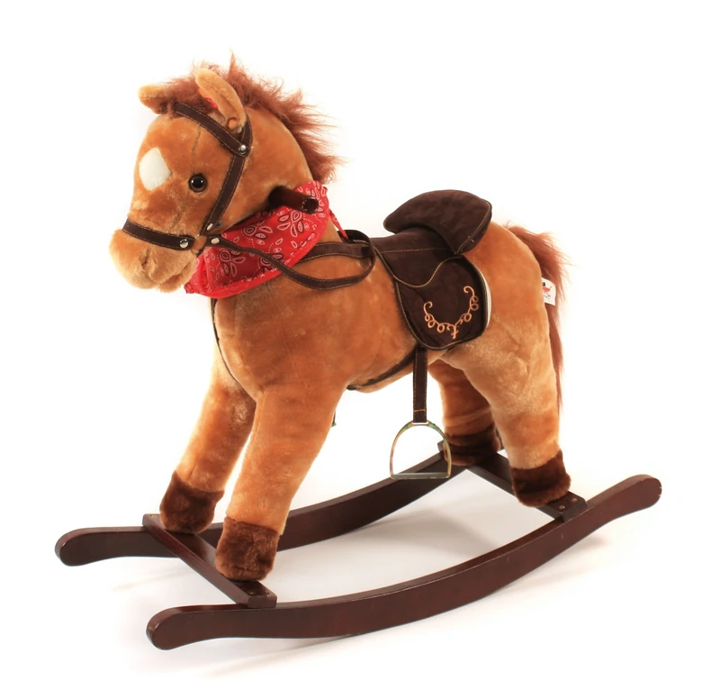 Bayer Chic 2000 - Rocking Horse Cowboy Rocking Animal with Sound Brown