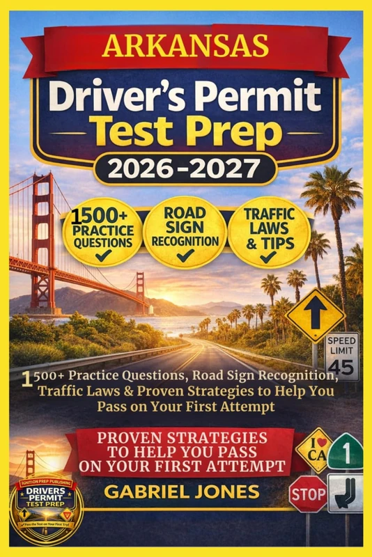 ARKANSAS DRIVER’S PERMIT TEST PREP 2026/2027: I500 Practice Questions, Roads Sign Recognition,traffic Laws&Proven Strategies to Help You Pass on Your First Attempt