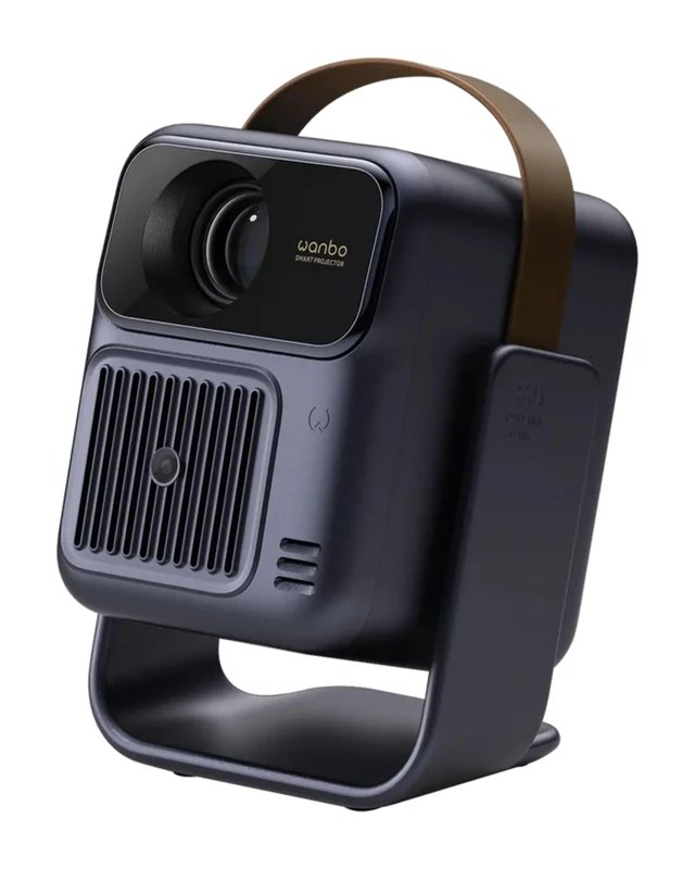 Wanbo ToGo PRO Portable Mini Projector with Google TV Built-in – Battery-powered TV projector for bedroom & outdoors, 1080P FHD, Auto Focus, 360° Gimbal, Netflix & Prime Video Ready, 3-hour runtime