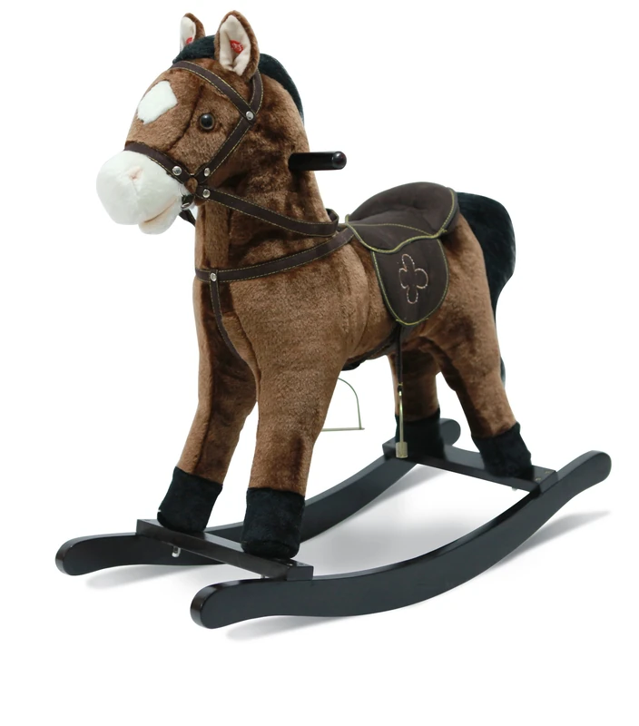 Bayer Chic 2000 - Joe Rocking Horse with Sound, Dark Brown, Small - Image 1