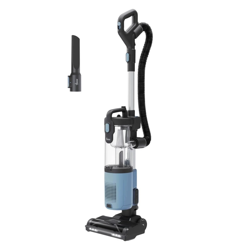 Hoover HL2 Home Upright Vacuum Cleaner Pastel Blue, 850W Powerful Bagless Vacuum, Lightweight Under 5kg, 2.5L Large Bin, 2-in-1 Upright & Handheld with Push & Lift, Carpets & Hard Floors [HL210HMB]