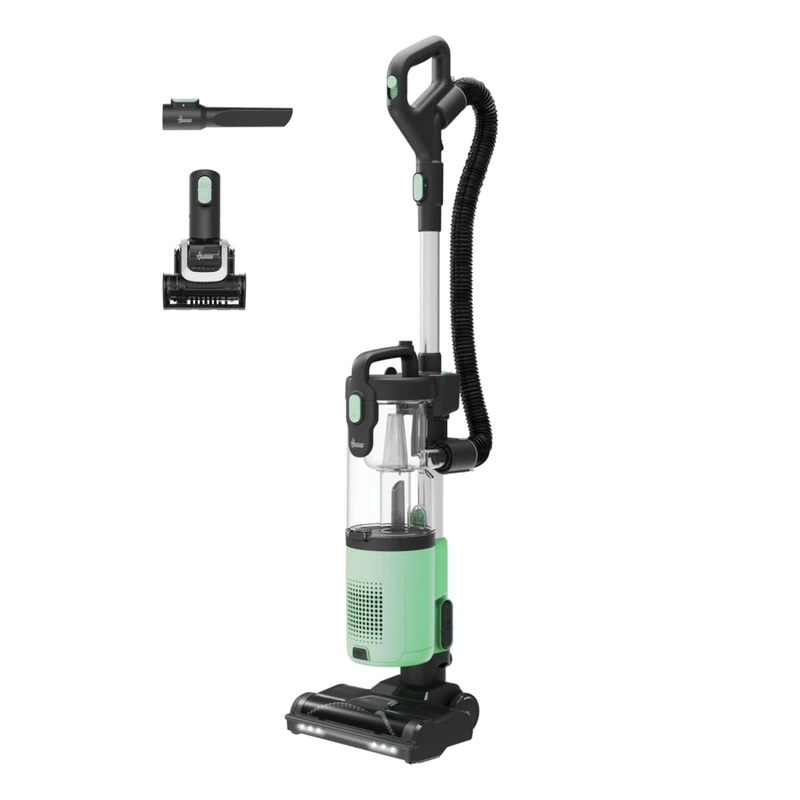 Hoover HL2 Pets Upright Vacuum Cleaner Pastel Green 850W Powerful Bagless Vacuum, Lightweight Under 5kg, 2.5L Large Bin, Push&Lift 2-in-1 Upright & Handheld, Pet Hair, Carpets & Hard Floors [HL210PTG]