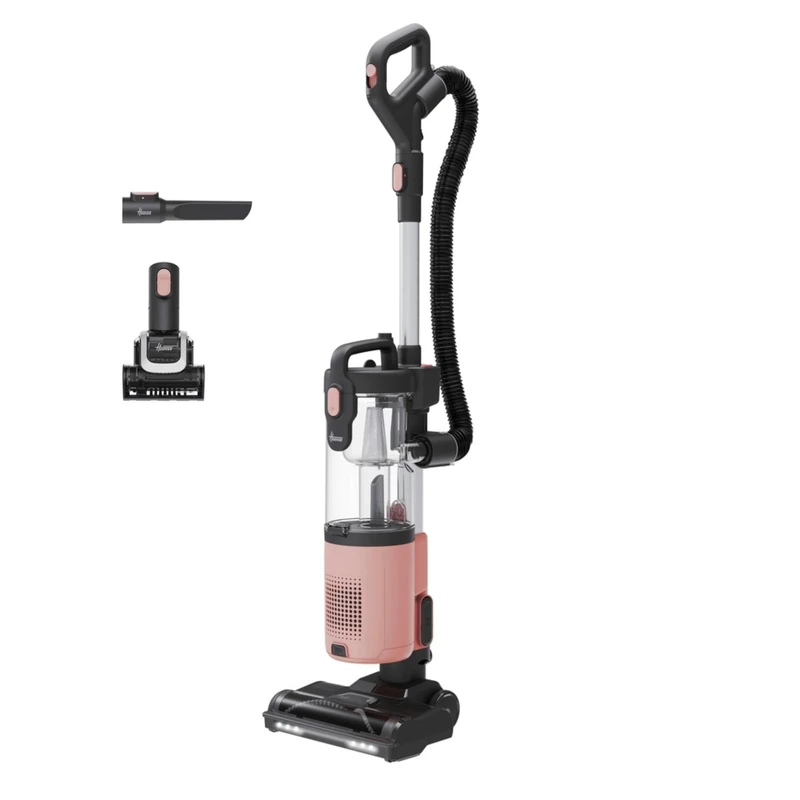 Hoover HL2 Pets Upright Vacuum Cleaner Pastel Peach 850W Powerful Bagless Vacuum Lightweight Under 5kg, 2.5L Large Bin, Push&Lift 2-in-1 Upright & Handheld, Pet Hair, Carpets & Hard Floors [XUKUP210P]