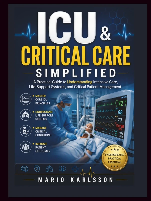ICU & CRITICAL CARE SIMPLIFIED: A Practical Guide to Understanding Intensive Care, Life-Support Systems, and Critical Patient Management