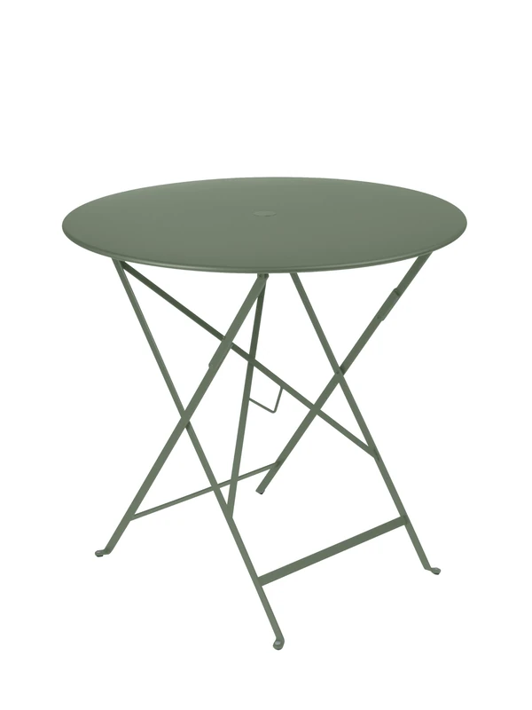 Fermob FE-BISTRO77 Round Bistro Table Range 2026, Steel, Cactus Colour, Ø 77 x H 74 cm, Folding, for Outdoor Use - Image 1