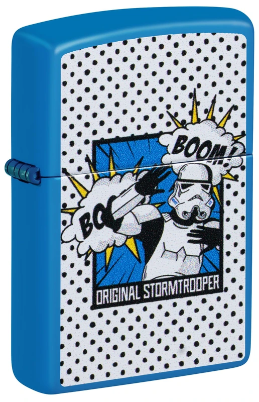 Zippo Windproof Lighter, Original Stormtrooper Boom, Sky Blue Matte, Color Image