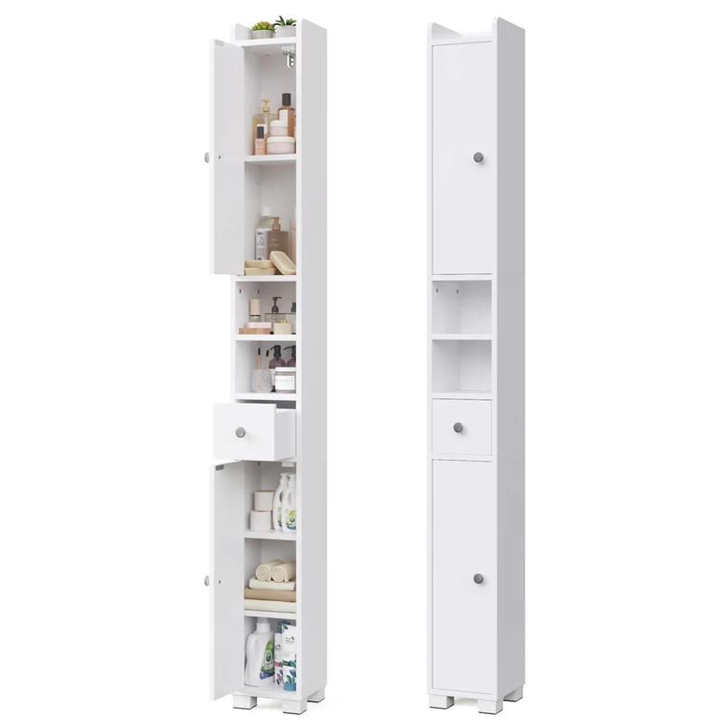 Mondeer Tall Slim Bathroom Cabinet for 20cm Width Small Spaces