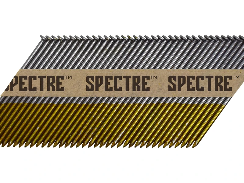 Forgefix Spectre Collated Framing Nails A2 Stainless Steel 2.8 x 63mm Smooth Shank D‑Head Box 1100