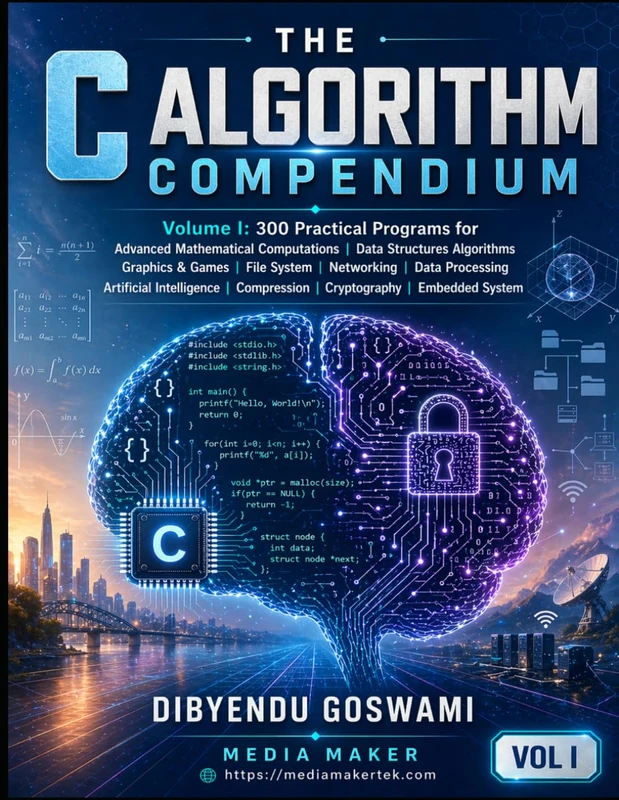 THE C ALGORITHM COMPENDIUM: 300 Practical Programs for Graphics & Games, File System, Networking, Data Processing, Artificial Intelligence, Compression, Cryptography, and Embedded Systems