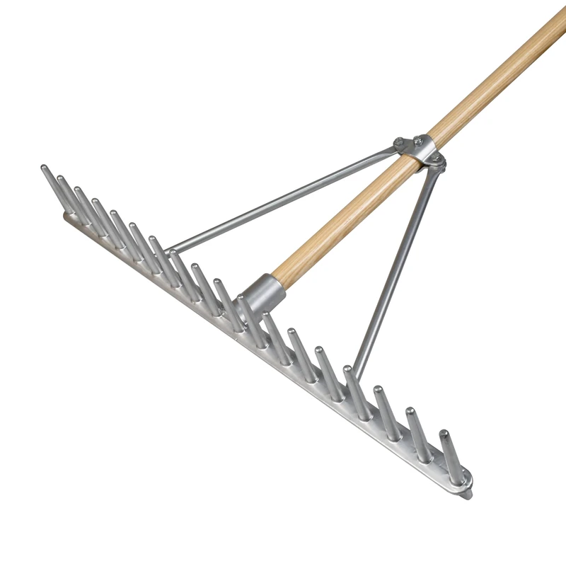 Faithfull Aluminium Landscape Rake 1.8m (72in) – Traditional Landscaping Garden Rake, FSC® Certified Wood Handle, Wide Cast Aluminium Head with 18 Teeth for Levelling Soil, Sand & Gravel