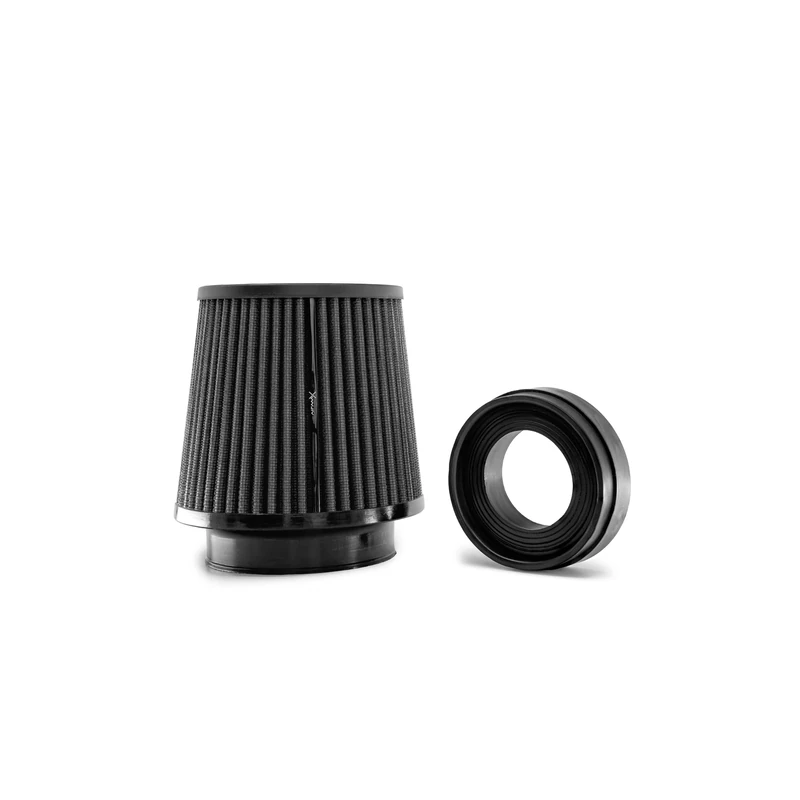 Pipercross AirMax Universal Air Filter Kit with Reducer Rings - Pleated Rubber Neck (102-150-160/4" N, 6" B, 6.3" H) - High-Flow for Enhanced Performance & Throttle Response - Washable, AM7000