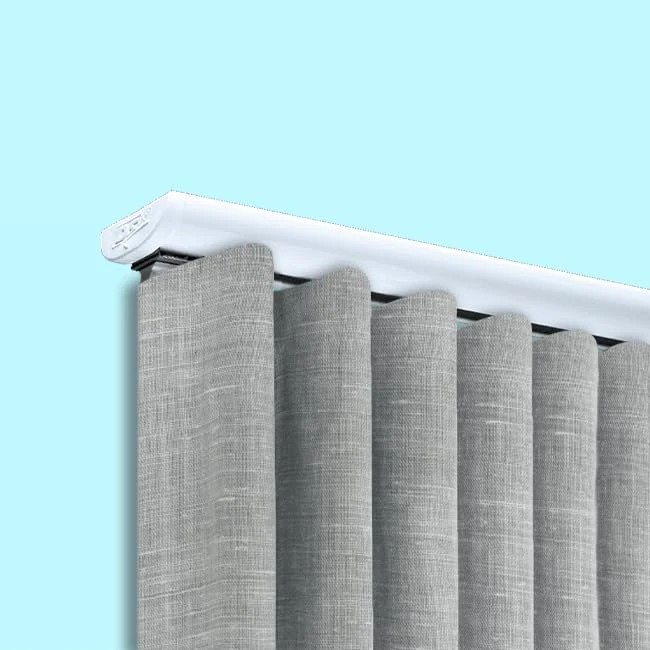 Wave DS Perfect Waves Rail Curtain Rod, Aluminium, White, 500 cm, Flush Mount, Contemporary (White, 500 cm)
