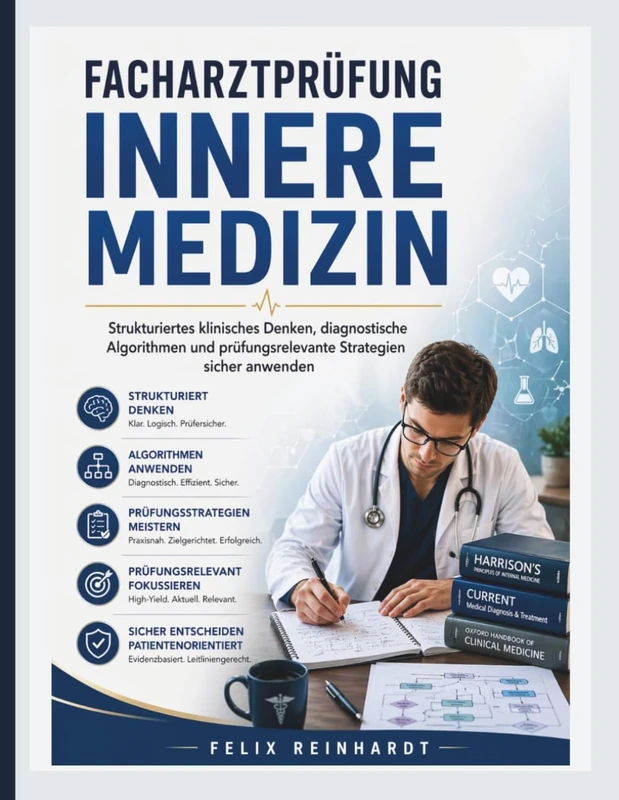 Facharztprüfung Innere Medizin 2026–2027: Strukturiertes klinisches Denken, diagnostische Algorithmen und prüfungsrelevante Strategien sicher anwenden