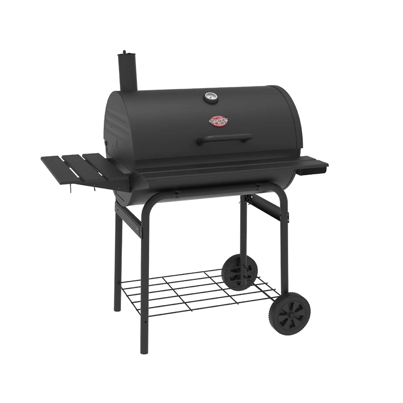 Char-Griller E2827 Pro Deluxe Charcoal BBQ Grill with Side Fire Box – 850 Sq. In. Cooking Space, Heavy-Duty Steel, Black – Perfect for Grilling & Smoking
