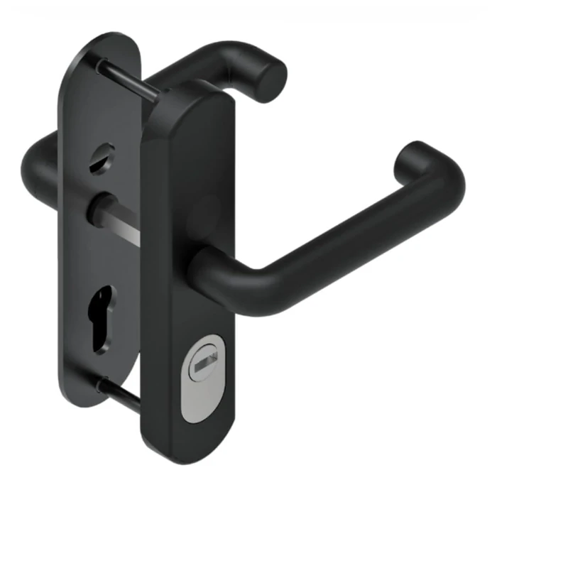 Lince 4772 Kit Scutum for Metal Doors - Vandal Proof Shield with Handle - High Security - Compatible with 47mm / 72mm Backset - Easy Assembly