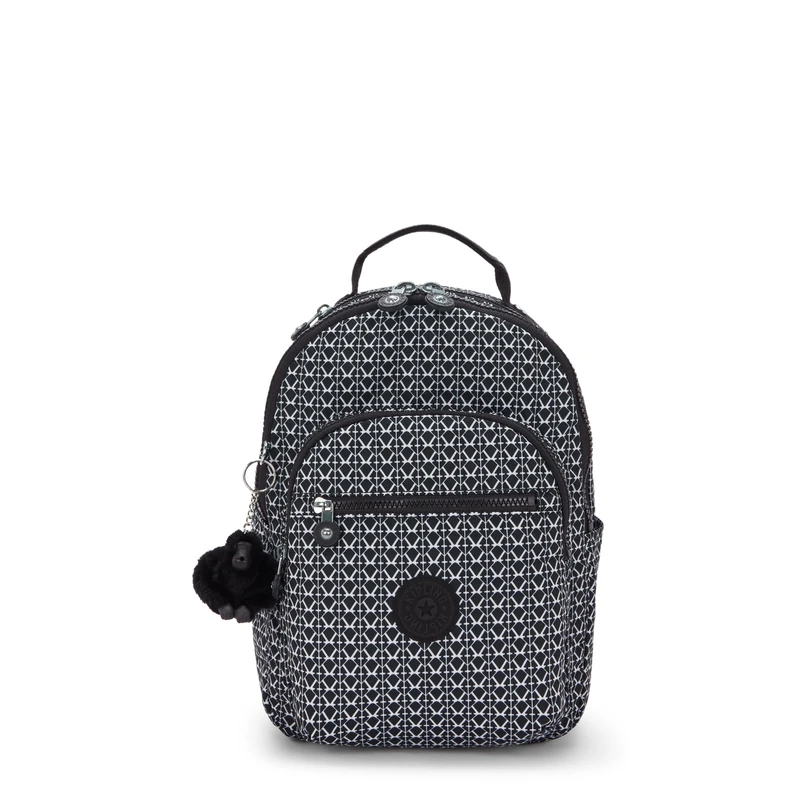 Kipling Seoul S Backpack Lightweight Laptop Tablet Travel Daypack, SIGNATURE PRINT