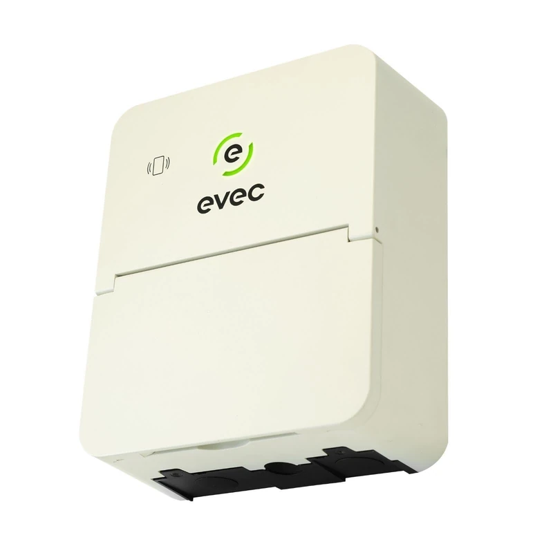 evec vecGO 2.0 EV Charger, Type 1 & Type 2, 7.4kW Untethered Single Phase Wall Mounted Home Car Charger, 3 Year Warranty, Moonlight Cream - VEC01-N-CR