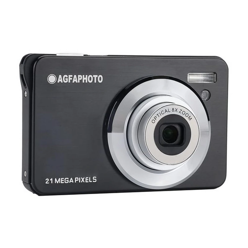 AGFA Photo Realishot DC8300 - Compact Digital Camera, 18MP, Full HD Video, 2.7'' LCD Screen, 8X Optical Zoom, Lithium Battery - Black + 32GB SD CARD