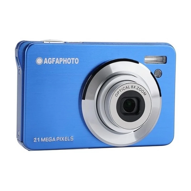 AGFA Photo Realishot DC8300 - Compact Digital Camera, 18MP, Full HD Video, 2.7'' LCD Screen, 8X Optical Zoom, Lithium Battery - Blue + 32GB SD Card