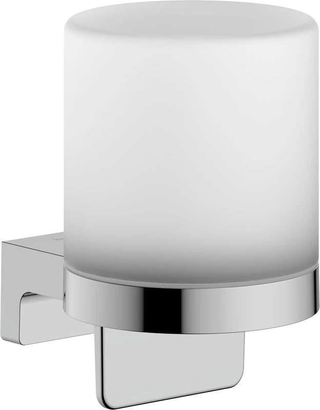 hansgrohe AddStoris S - liquid soap dispenser, lotion dispenser for wall mounting, concealed fastening, bathroom accessories, chrome, 41765000