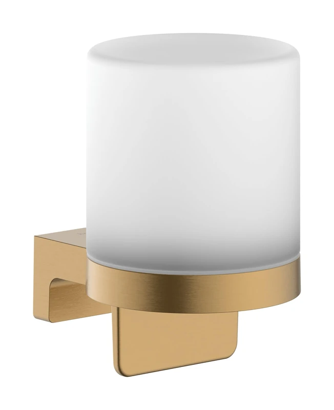 hansgrohe AddStoris S - liquid soap dispenser, lotion dispenser for wall mounting, concealed fastening, bathroom accessories, brushed bronze, 41765140