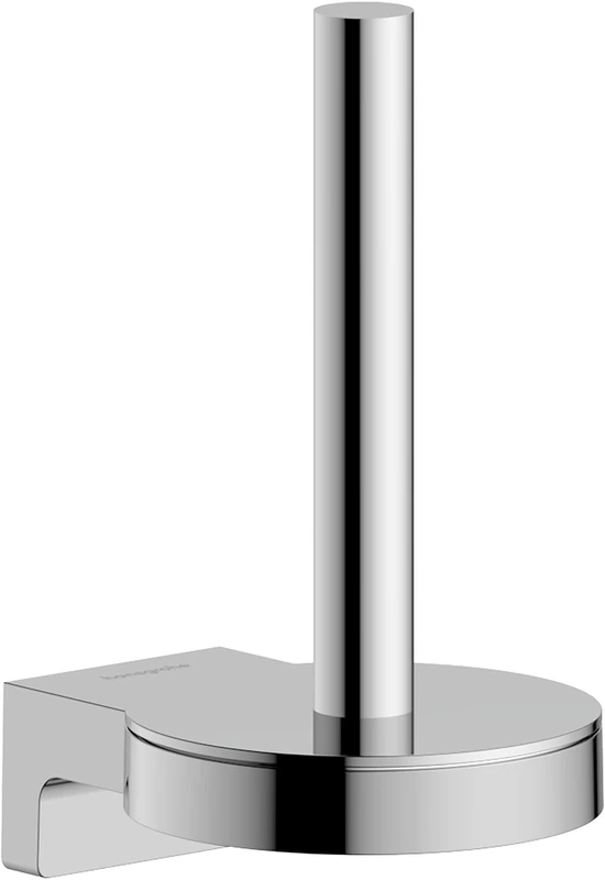 hansgrohe AddStoris S - spare toilet roll holder, toilet paper holder for wall mounting, concealed fastening, bathroom accessories, chrome, 41786000