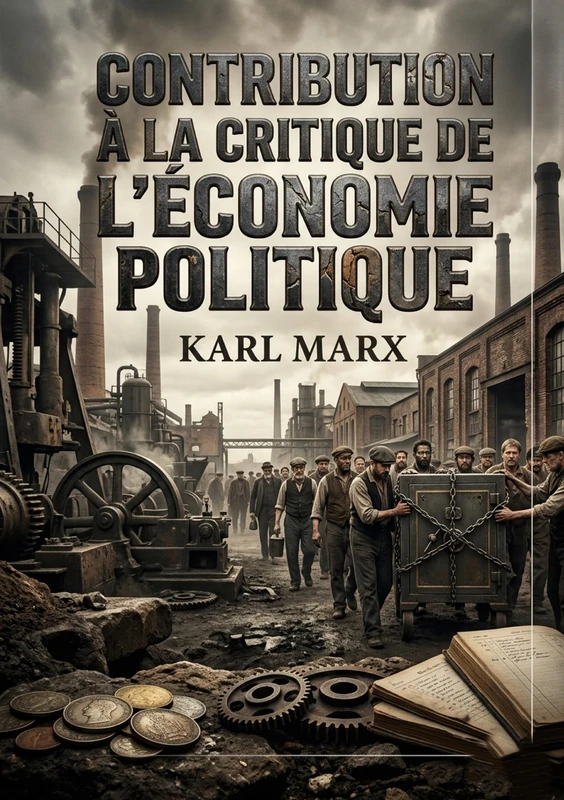Contribution à la critique de l'économie politique: Une analyse des fondements de l'économie bourgeoise par Karl Marx, explorant le capital, la propriété et le travail salarié