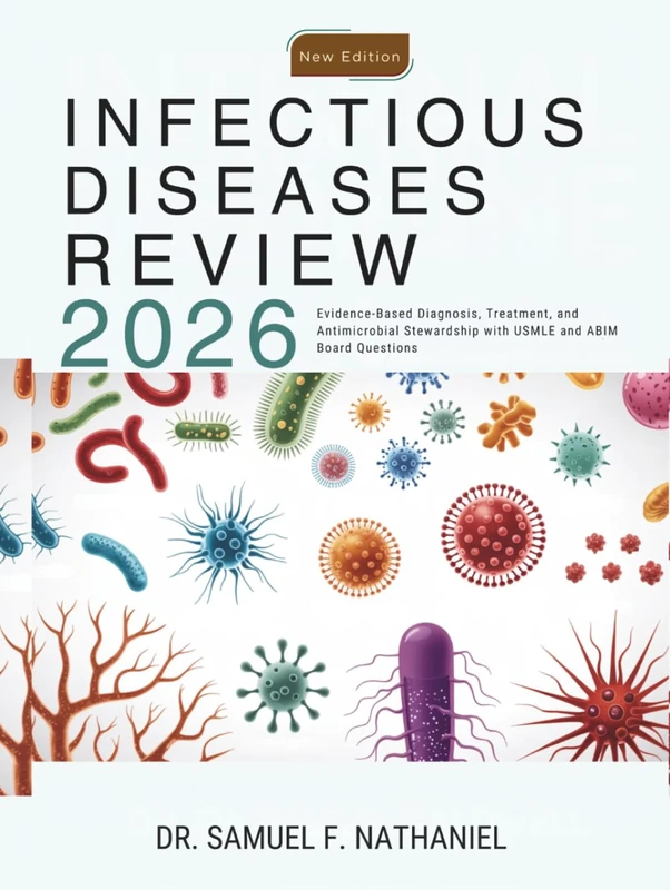 Infectious Diseases Review 2026: Evidence-Based Diagnosis, Treatment, and Antimicrobial Stewardship with USMLE and ABIM Board Questions