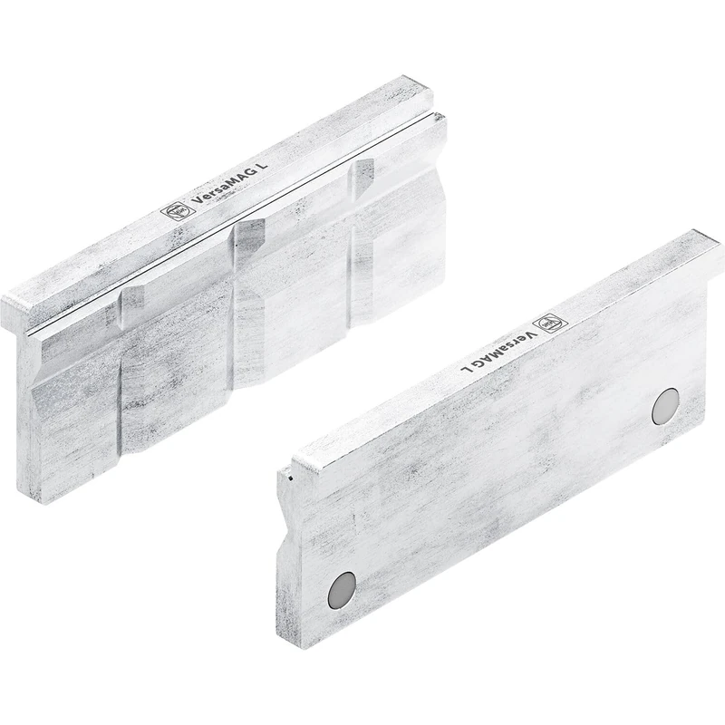 FEIN Pair of Aluminium Protection Jaws (P) Prisma 150mm FEIN VersaMAG L, Prismatic Profile Jaws - Ideal for Delicate Materials Such as Stainless Steel, Aluminium or Plastic.