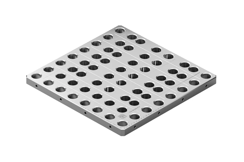 FEIN VersaMAG Welding Plate 28 L, 400 x 400 mm with Hole Diameter Ø 28 mm in Steel. The Soldering Plate Made of Hardened Steel transforms the VersaMAG L into a Compact Welding Table