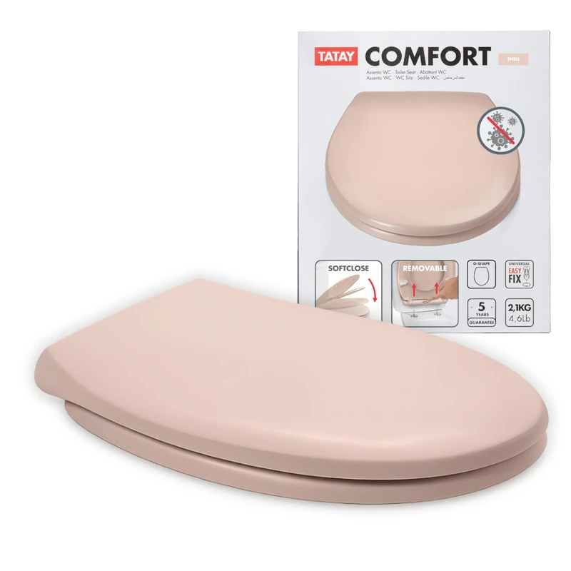 TATAY Toilet Seat Duroplast Universal Soft-Close | Quick-Release for Easy Cleaning | High Resistance - Image 1