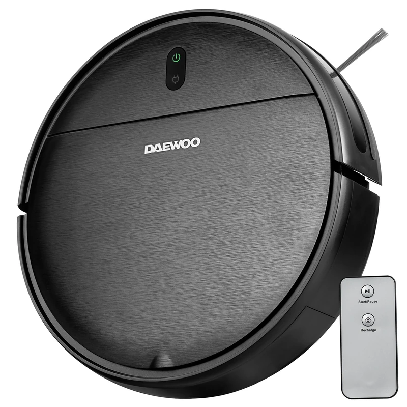 Daewoo Cyclone Freedom Robot Vacuum Cleaner, 2000Pa, 90 Min Runtime, Remote Control, Black