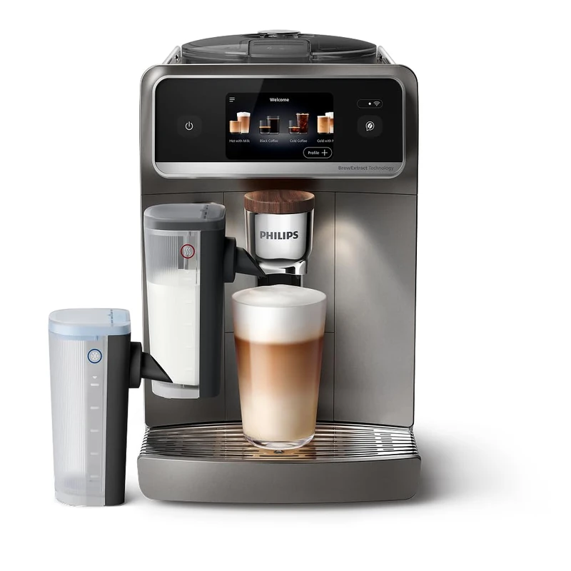 Philips Café Aromis Full Automatic Espresso Machine – BrewExtract Technology, LatteGo Pro, 50+ Hot & Cold Drinks, with easy cleaning, intuitive display and Barista assistant (EP8757/92)