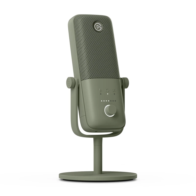 Elgato Wave:3 Green - Premium Studio Quality USB Condenser Microphone for Streaming, Podcast, Gaming and Home Office, Free Mixer Software, Plug ’n Play, for Mac, PC