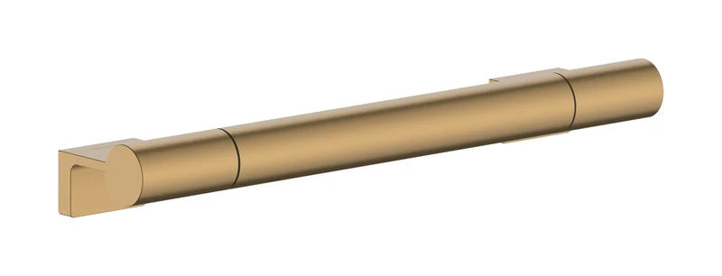 hansgrohe AddStoris S - shower grab bar, bathroom grab rail, for wall mounting, concealed fastening, bathroom accessories, brushed bronze, 41764140