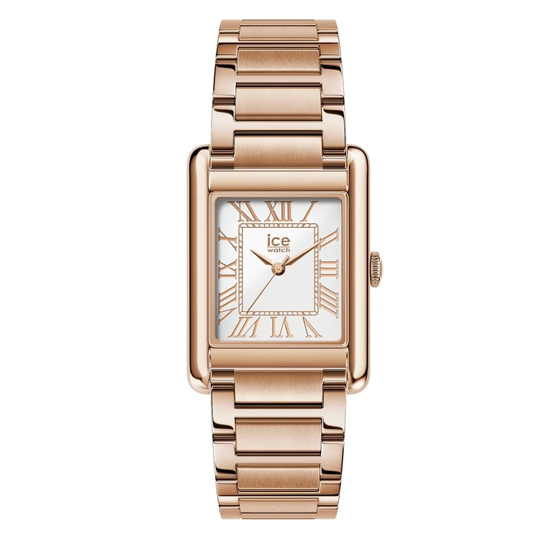 ICE-WATCH - ICE Power PW6 Metal Rose-Gold White - Montre Rose-Gold Pour Femme avec Bracelet en Acier inoxydable - 025721 (23x34mm)