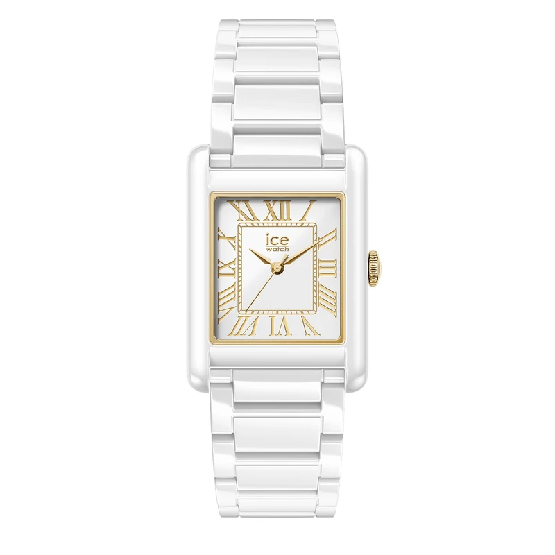 ICE-WATCH - ICE Power PW6 Solid White Gold - Montre Blanche Pour Femme avec Bracelet en Plastique - 025717 (23x34mm)