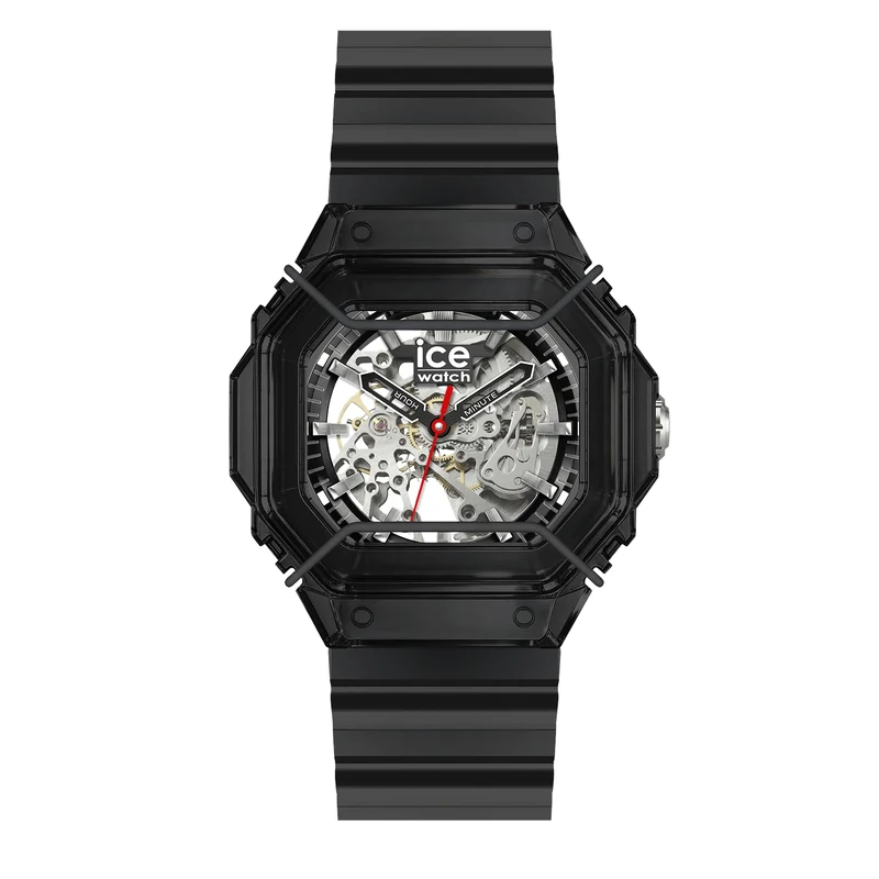ICE-WATCH - BEWATCH 2 Black Skeleton - Montre Bleue Pour Homme avec Bracelet en polyuréthane - 025686 (48mm)