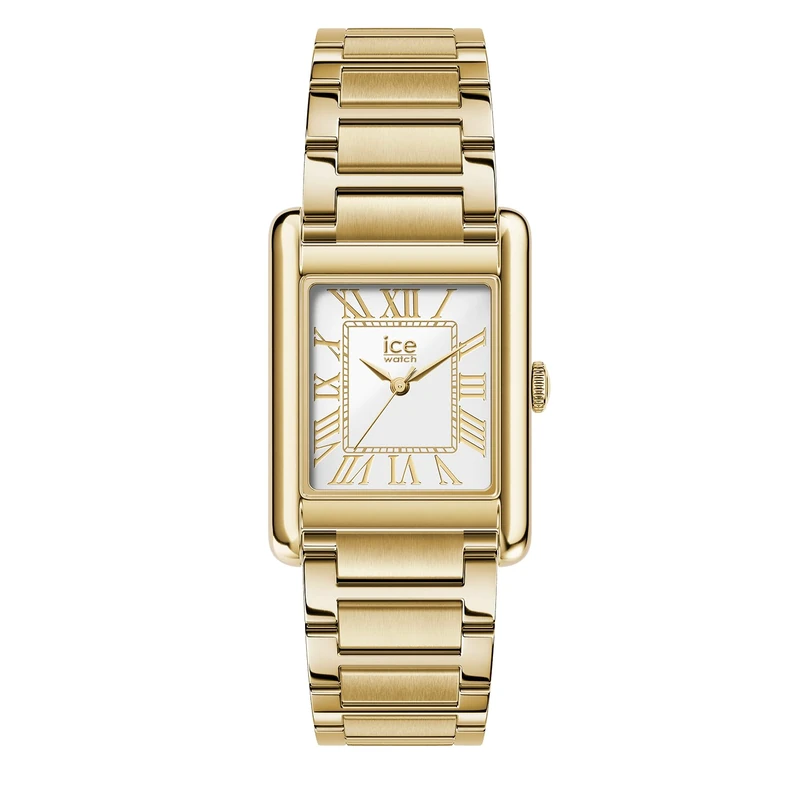 ICE-WATCH - ICE Power PW6 Metal Gold White - Montre dorée Pour Femme avec Bracelet en Acier inoxydable - 025720 (23x34mm)