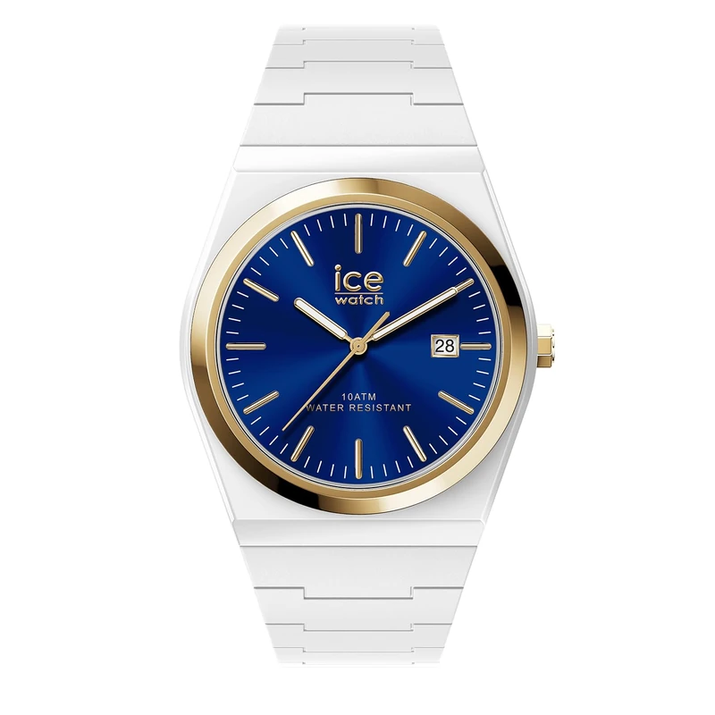 ICE-WATCH - ICE Power PW1 White Imperial Blue - Montre Blanche Pour Homme avec Bracelet en Silicone - 025777 (41mm)