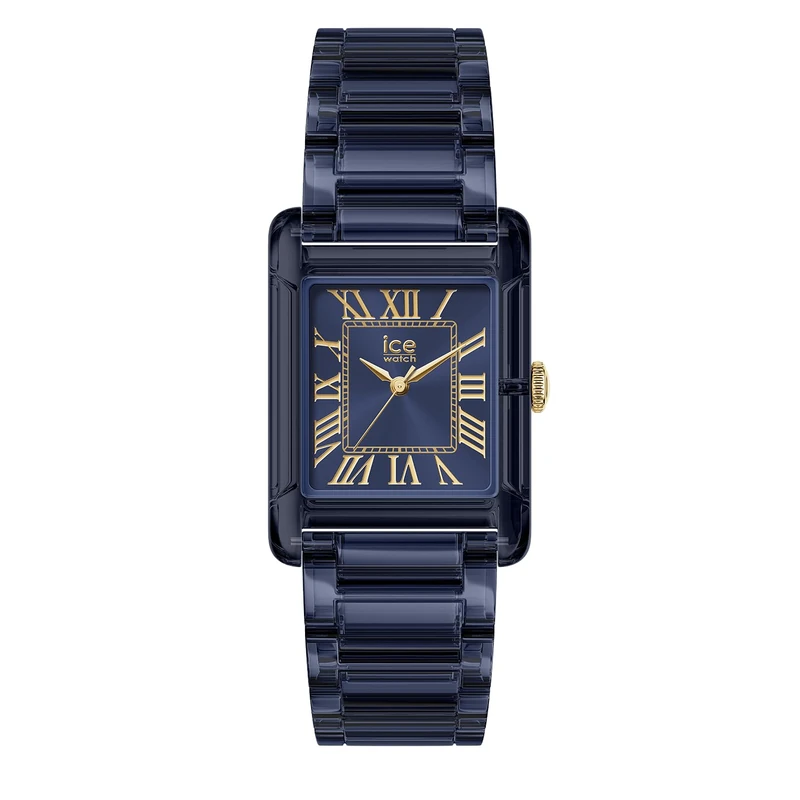 ICE-WATCH - ICE Power PW6 Clear Midnight Blue - Montre Bleue Pour Femme avec Bracelet en Plastique - 025716 (23x34mm)