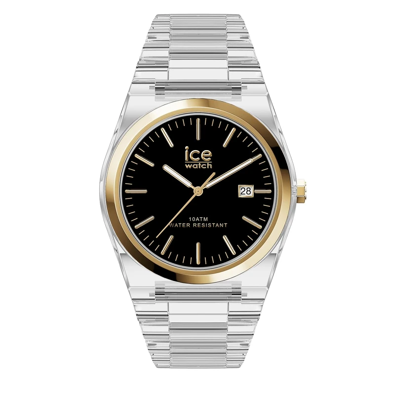 ICE-WATCH - ICE Power PW1 Transparent Black Gold - Montre transaprent Pour Homme avec Bracelet en Plastique - 025779 (41mm)