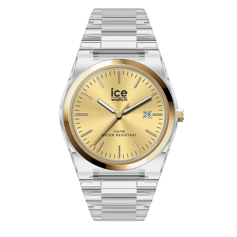 ICE-WATCH - ICE Power PW1 Transparent Gold - Montre transaprent Pour Homme avec Bracelet en Plastique - 025778 (41mm)