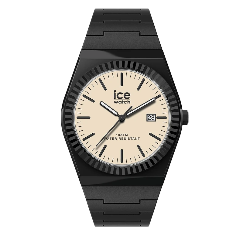 ICE-WATCH - ICE Power PW1 Black Beige - Montre Noire Pour Homme avec Bracelet en Silicone - 025767 (41mm)