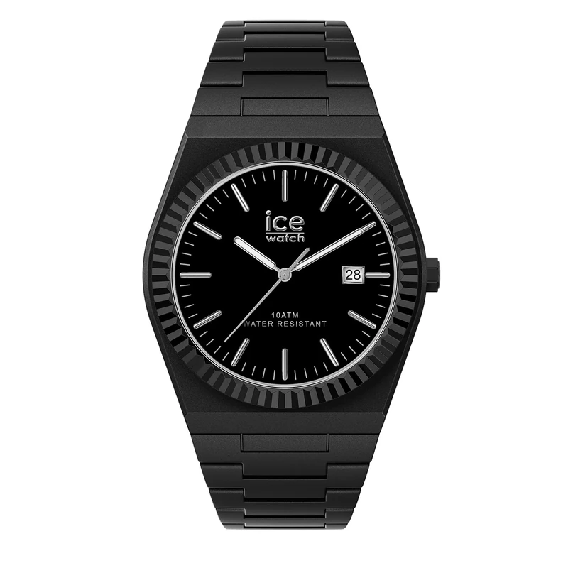 ICE-WATCH - ICE Power PW1 Black Matte Silver - Montre Noire Pour Homme avec Bracelet en Plastique - 025763 (41mm)