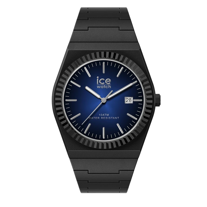 ICE-WATCH - ICE Power PW1 Black Blue Radical - Montre Noire Pour Homme avec Bracelet en Silicone - 025761 (41mm)