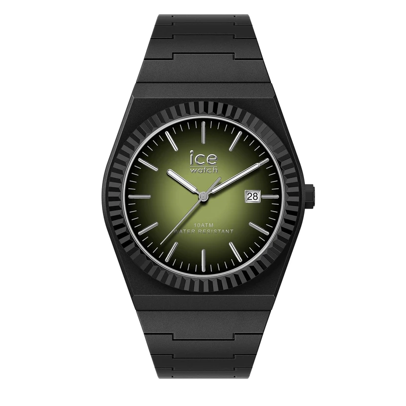 ICE-WATCH - ICE Power PW1 Black Khaki Radical - Montre Noire Pour Homme avec Bracelet en Silicone - 025762 (41mm)