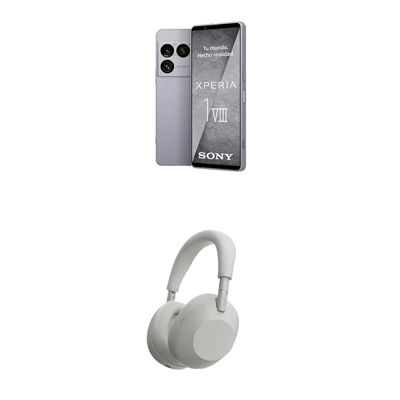 Sony Xperia 1 VIII - 6,5" 19,5:9 FHD+ HDR OLED 120Hz, Triple lens with new telephoto lens, Xperia AI, 2-day battery, 3,5mm Audio, Dual SIM, Iolite Silver + WH1000XM6
