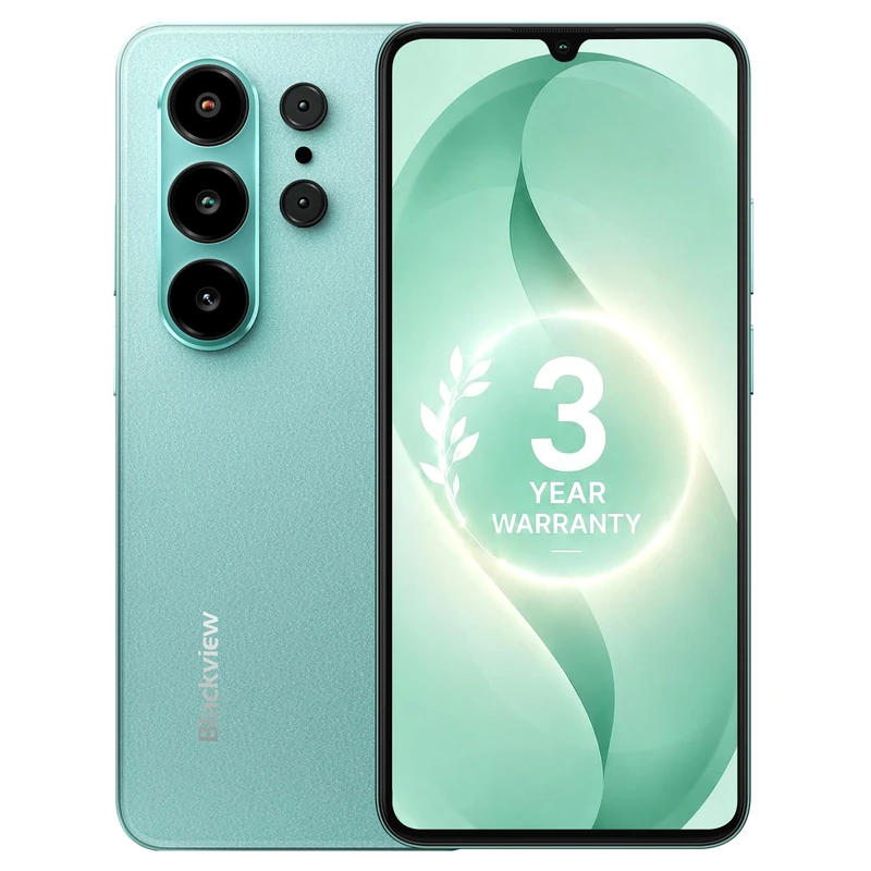 Blackview WAVE 10C Mobile Phones 128GB Android 16,6.88" Large Screen Unlocked Smart Phones 16GB+128GB(1TB Expand), Dual SIM Phone 32MP+13MP, Fingerprint/Face ID/GPS/OTG,3 Year Warranty Green 2026 New