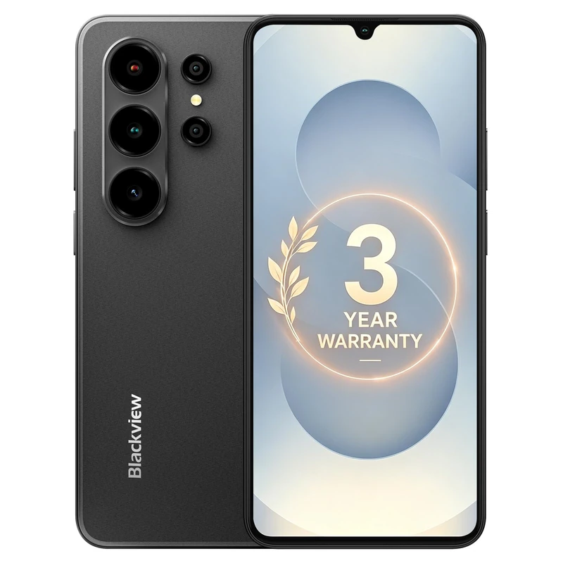 Blackview WAVE 10C Mobile Phones,Android 16 Phone,6.88" HD+ Unlocked Smartphone 16GB+32GB(1TB TF),32MP+13MP, 5000mAh,Dual SIM/Face ID/GPS/OTG,Warranty 3 Years,Black